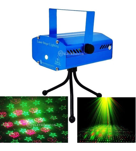 Canhão Raio Laser Jogo De Luz Holográfico Efeito Pontilhado 7