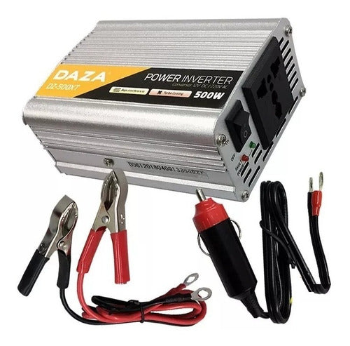 Daza Inversor Conversor Inverter 12v A 220v 500w Para Auto 0