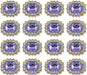 50 Pcs Luxurious Rhinestone Embellishments Crystal Decoration for DIY Projects - Purple 0