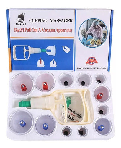 Set of 12 Fixed Chinese Cupping Therapy Suction Cups for Lymphatic Circulation Massage 4