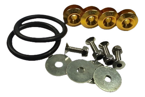 Car Bumper Fender Quick Release Fastener Kit Gold Se Adapta 0