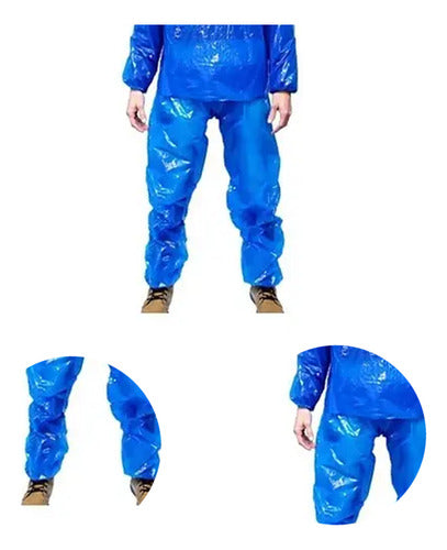 Mundo Trabajo Disposable Pants and Coat Set - Blue 5