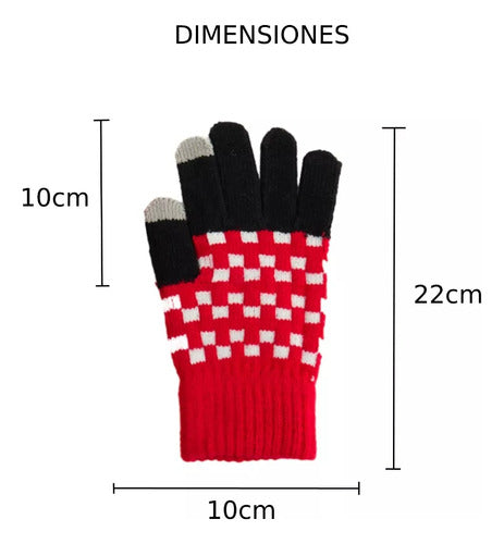 Warm Winter Assorted Colors Adult Polar Fleece Gloves 1