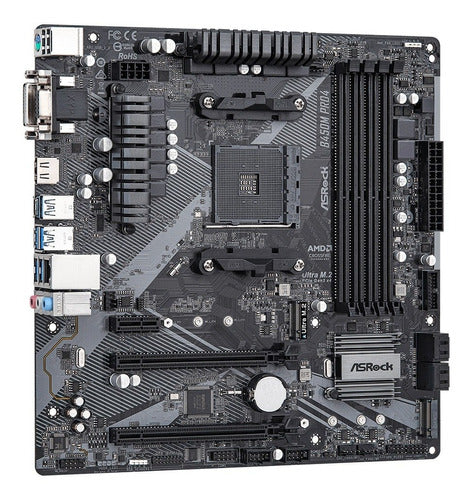 Motherboard Asrock B450m Pro4 R2.0 Socket Am4 Para Amd Ryzen 1