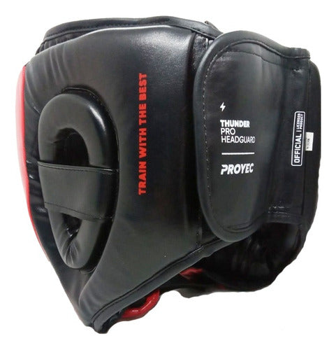 Proyec Boxing Headgear with Cheek and Neck Protection MMA Muay Thai Impact Kick 55