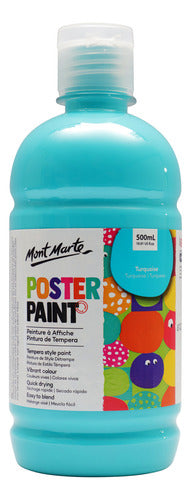 Tempera Secado Rapido Mate X500ml Color Turquesa 0