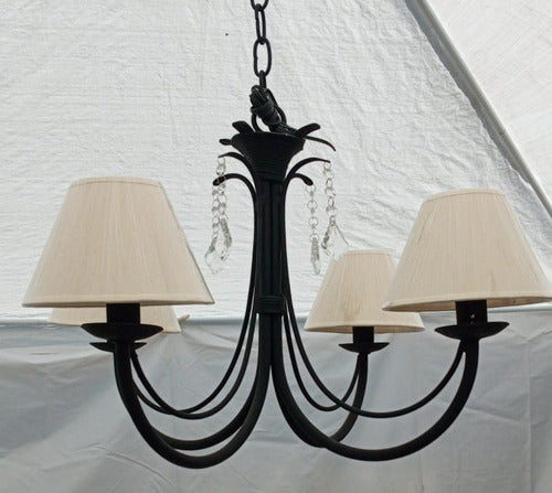 Andina Black Matte Chandelier 1