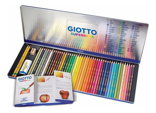 Giotto Lapices Color Supermina Set X 50 - Lata 0