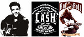 X3 Stencils Elvis Jhonny Cash Chuck Berry and Personalized 0