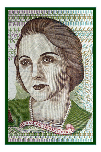 Juana De Ibarbourou - Uruguay Poesia - Lámina 45x30 Cm. 0