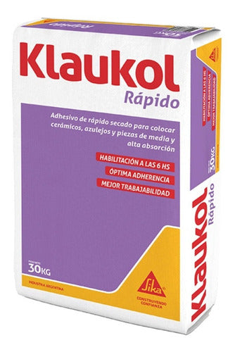 Pegamento Klaukol Rápido Rapida Habilitacion Fraguado Rapido 0