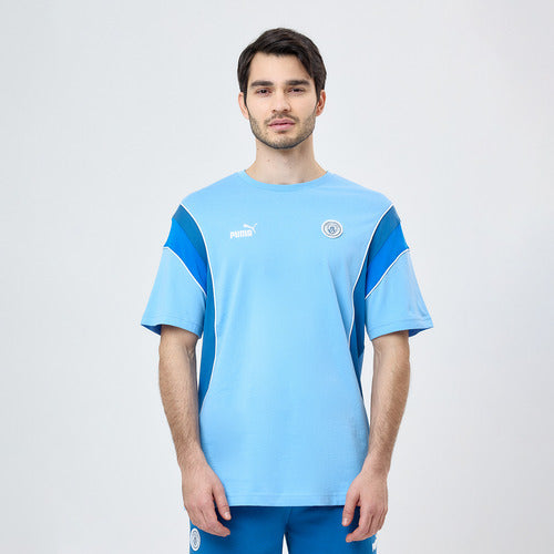 Puma Manchester City Archive Men's T-Shirt in Sky Blue 0