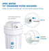 Apec Water Systems Hw10 Water Filtration System with 10 Standard Filter Housings - White 3