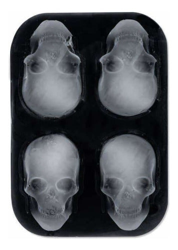 Geko Silicone Skull Ice Cube Tray Oven Safe Mold 6