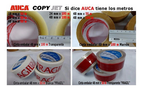 Auca Double-Sided Paper Tape 48 Mm X 30 M X 3 Units 7