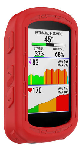 Funda De Silicona Para Gps Garmin Edge 540/840 (roja) 1