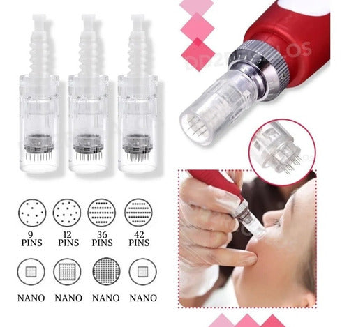 Dermapen Cartridge Needles 12, 24, 36, 42 & Nano X3u Bundle Deal 110
