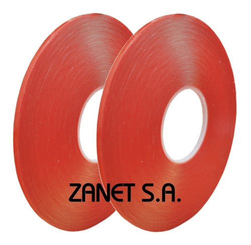 Zanet Cinta Bifaz Espumada Transparente 15 Mm X 66 Mts - 1mm 1