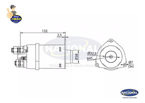 Automatico Partida 42mt 24v Compativel Com Caterpillar D8n 2