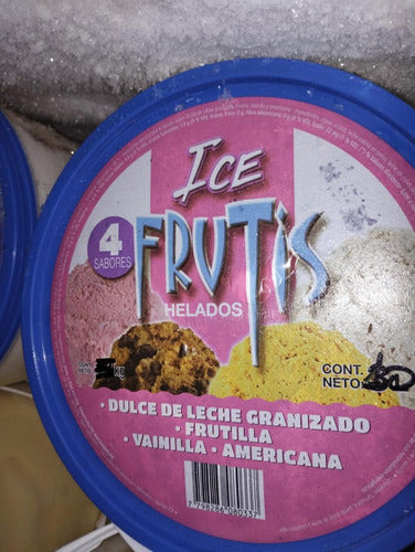 Ice Fruits Helado Balde De 10 Litros 4 Sabores 5