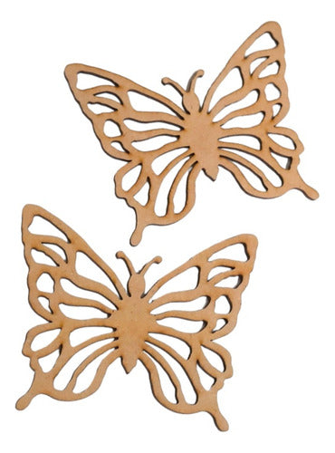 Pack 10 Mariposas Caladas De Fibrofacil  10cm - Decoración 0