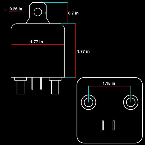 Irhapsody Rele De 200 A, Rele De Trabajo Continuo De 12 V, R 4