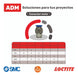 ADM Pneumatic Straight Connector 1/4-6mm Male Thread X5 Units 3