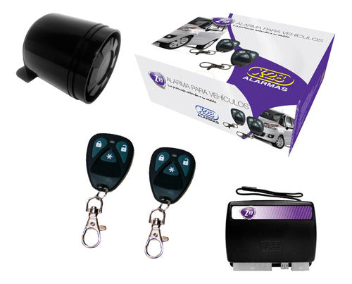X-28 Z10 Car Alarm With Remote Control, Central Locking, and Distance Control 0