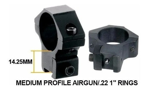 Leapers UTG Medium Ring Mounts 11mm 1 Inch 1