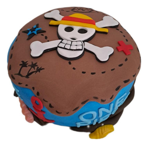 Decorated Gluten-Free Cake One Piece Luffy 0