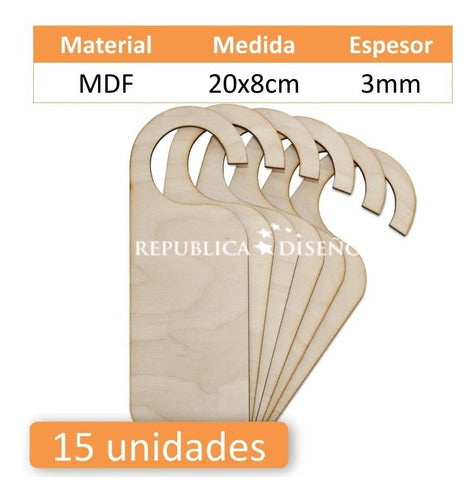 República Diseño 15 Hanging Door Signs Made of MDF Decorative 1