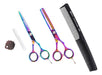 Style.Cut Professional Haircutting Cobalt Scissors Kit 5.5" Cutting 5.5" Thinning Comb 3c 15
