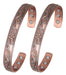 Magenergy 2 Magnetic Copper Bracelets for Arthritis with Magnets 0