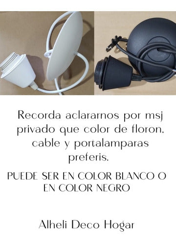 Alheli Deco Lámpara Pantalla Colgante Techo Bambú Fibras Naturales Deco 1