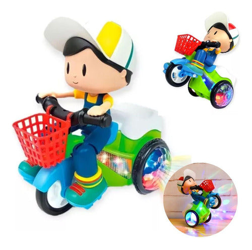 Brinquedo Crianças Infantil Motocliclo Que Anda Sai Som Luz 1