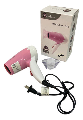 Star Vision Foldable Travel Hair Dryer 1000W Mini K130 0