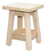 Queri Accesorios 3 High Stool Bench Natural Pine 45cm 7