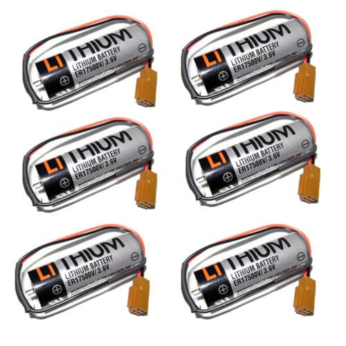 Toshiba 6pack 3.6V 2700mAh ER ER17500V PLC Li-SOL2 Lithium Battery 0