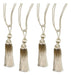 Haussman King David Cream Curtain Tiebacks - Set of 4 0