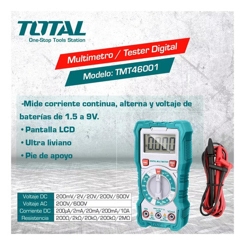 Total Multimeter Digital Industrial Professional TMT46001 2