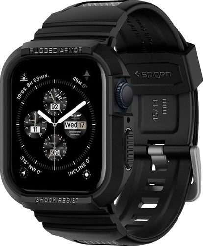 Spigen Rugged Mesh Case for Apple Watch 44/45mm in Black 0