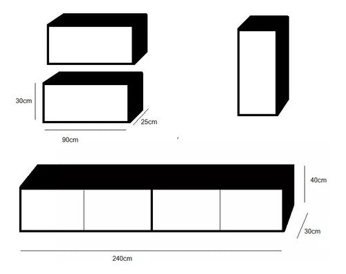 Mesa Lcd Led Smart Tv Rack Modular Hasta Tv 65 2