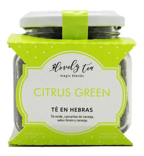 Citrus Green Loose Leaf Tea 50g Jar - Lovely 0
