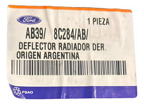 Deflector Inferior Derecho De Radiador Ford Ranger Orig 2