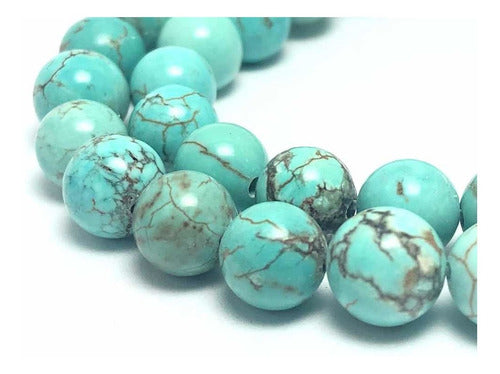 Turquoise Stone Pearls 8mm 3