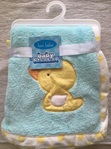 Manta Bebe Importada Unisex Micro Peluche Extra Suavecita 1