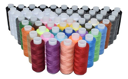 HDST-HOME 250 Yard Polyester Sewing Threads, Sumi 0