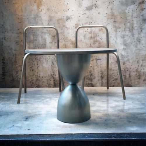 Round Metal Coffee Table Wabi Model Outdoor Indoor 2