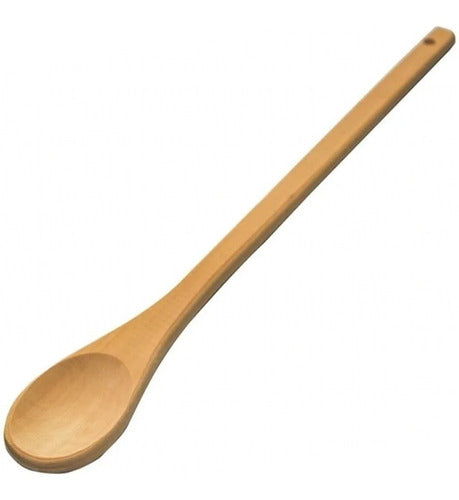 ENESA Cuchara De Madera 40cm Utensilio Cocina Colgante 0