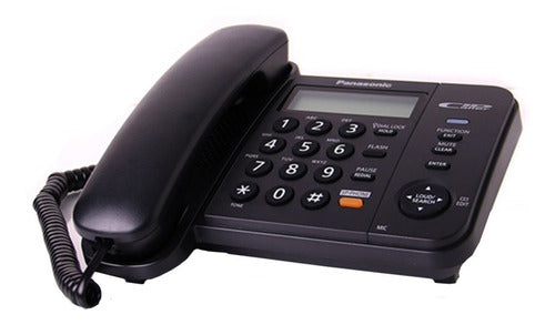 Panasonic KX-TS580 Corded Telephone with Caller ID, Speakerphone, and 3 AA Rechargeable Batteries 1